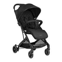 KINDERWAGEN Miley mit Fußsack schwarz gemustert Fußstütze verstellbar, klappbar, Korb - Schwarz, Metall (64/52/100cm) - Kikka boo