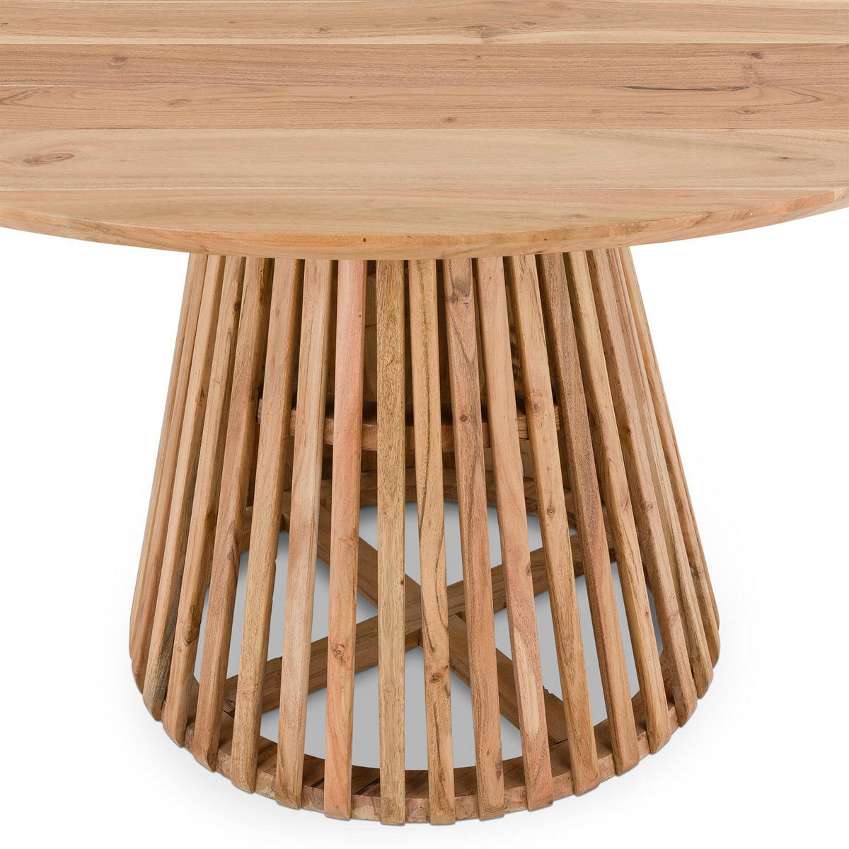 ESSTISCH LAYA natur - Naturfarben, Holz (120/120/76cm) - IDIMEX