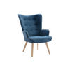 SESSEL - Stoff - Blau - VATELY - Blau, Textil (78/95.5/69cm) - Vente-Unique