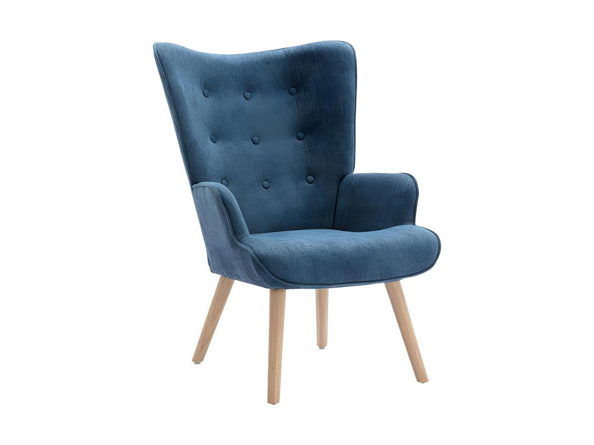 SESSEL - Stoff - Blau - VATELY - Blau, Textil (78/95.5/69cm) - Vente-Unique