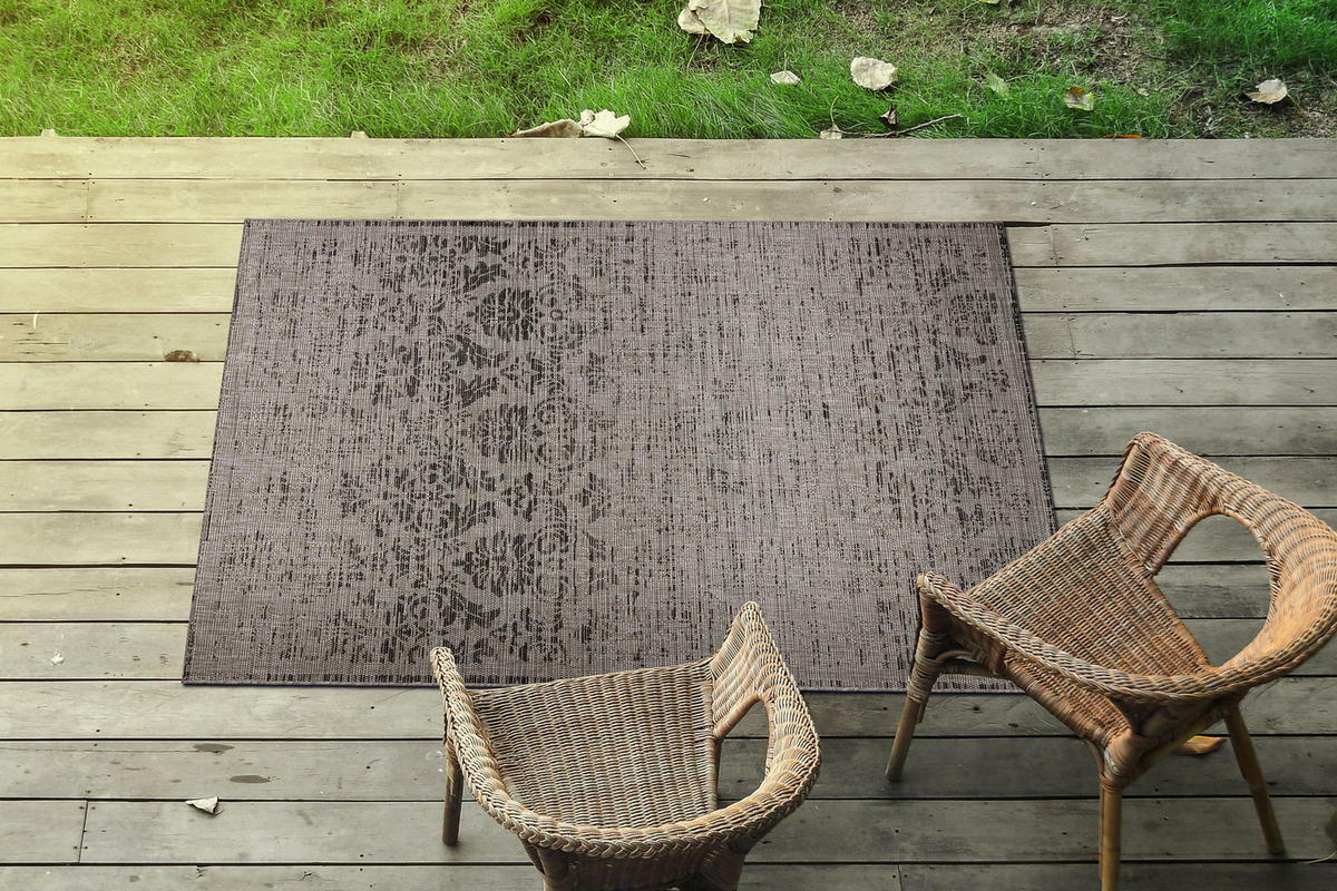 TEPPICH Floorlux 240/330 cm - Grau, Textil (240/330cm) - rugsX