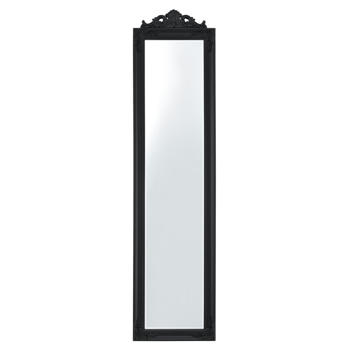STANDSPIEGEL Arezzo - Schwarz, Glas/Holz (28.5/160/140cm) - [en.casa]