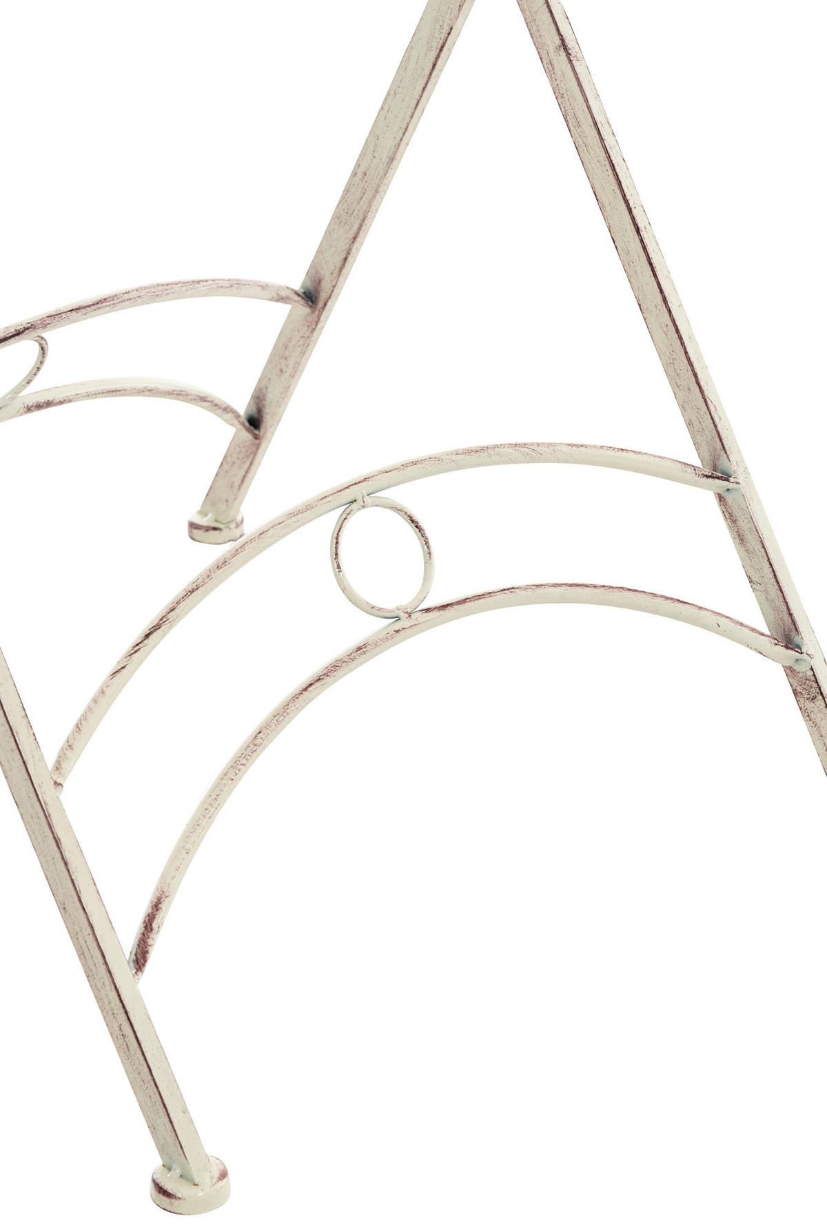 GARTENTISCH rund Metall antik-creme - Creme, Metall (71/71/71cm) - CLP