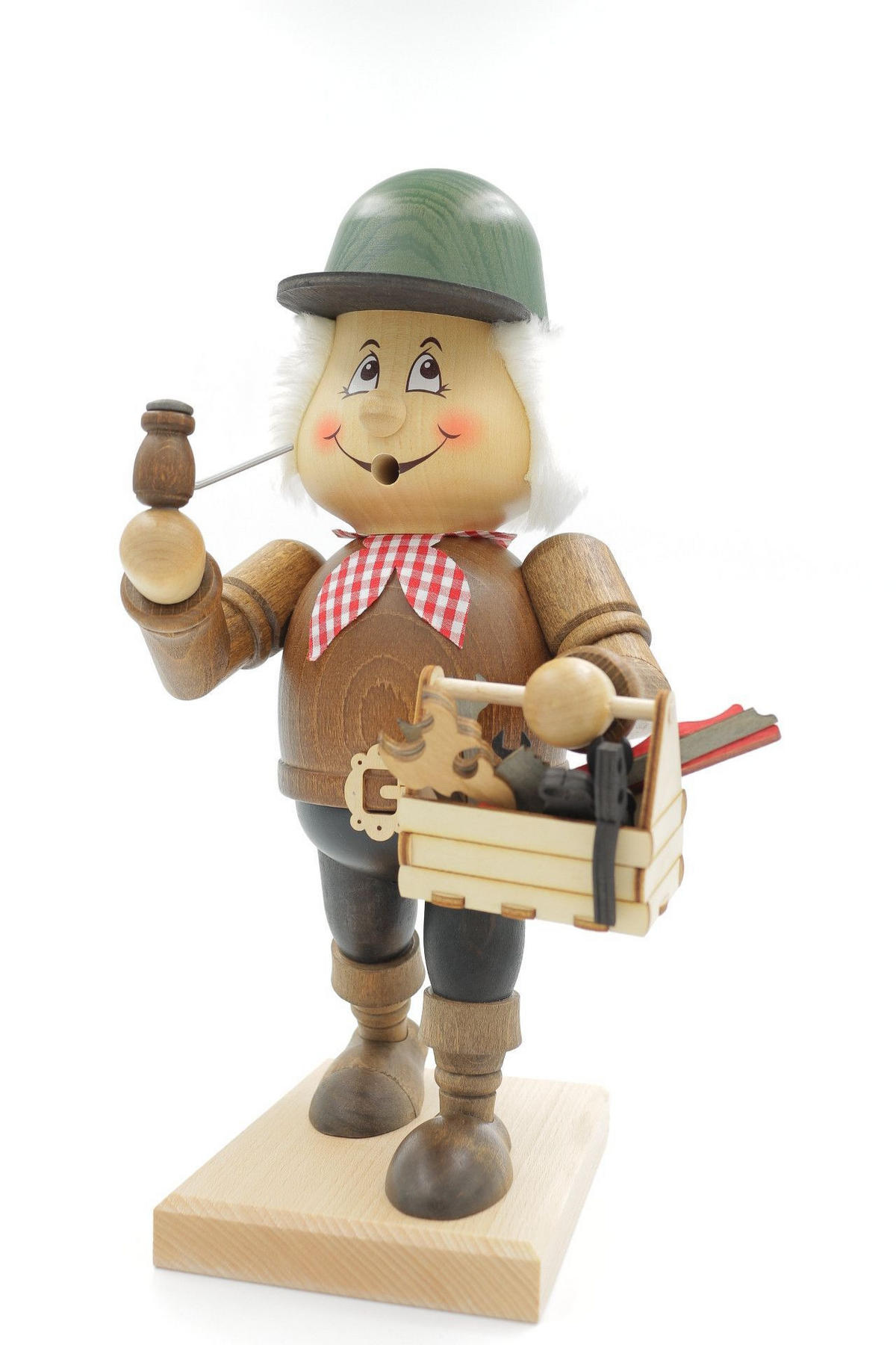 RAUCHFIGUR Wichtel Handwerker 32 cm - Multicolor, Holz (15/31/0.1cm)