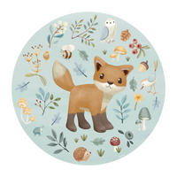 TAPETENKREIS Waldfreunde - Multicolor, Papier/Kunststoff (100/100cm) - Little Dutch