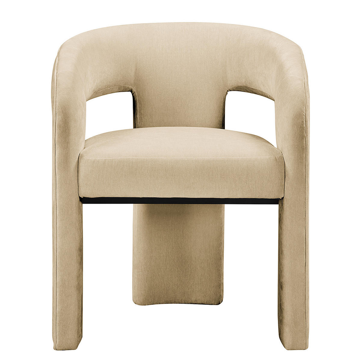 ARMLEHNENSTUHL - Beige, Textil (64/75/60cm) - home24