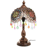 LAMPE aus Metall und Glas, 35x30cm - Multicolor, Metall (35/35/30cm) - Wanderlust