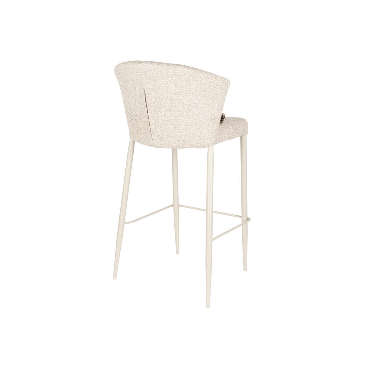 BARHOCKER Georgia Rückenlehne 73 cm Beige - 2 er Set - Beige, Holz (53.5/101/56cm) - Dutchbone