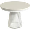 ESSTISCH Scala runder ausziehbarer, Beige Kaschmir 100-180/100/75 cm - Kaschmir/Weiß, Holzwerkstoff/Metall (100/100/75cm) - WFL GROUP