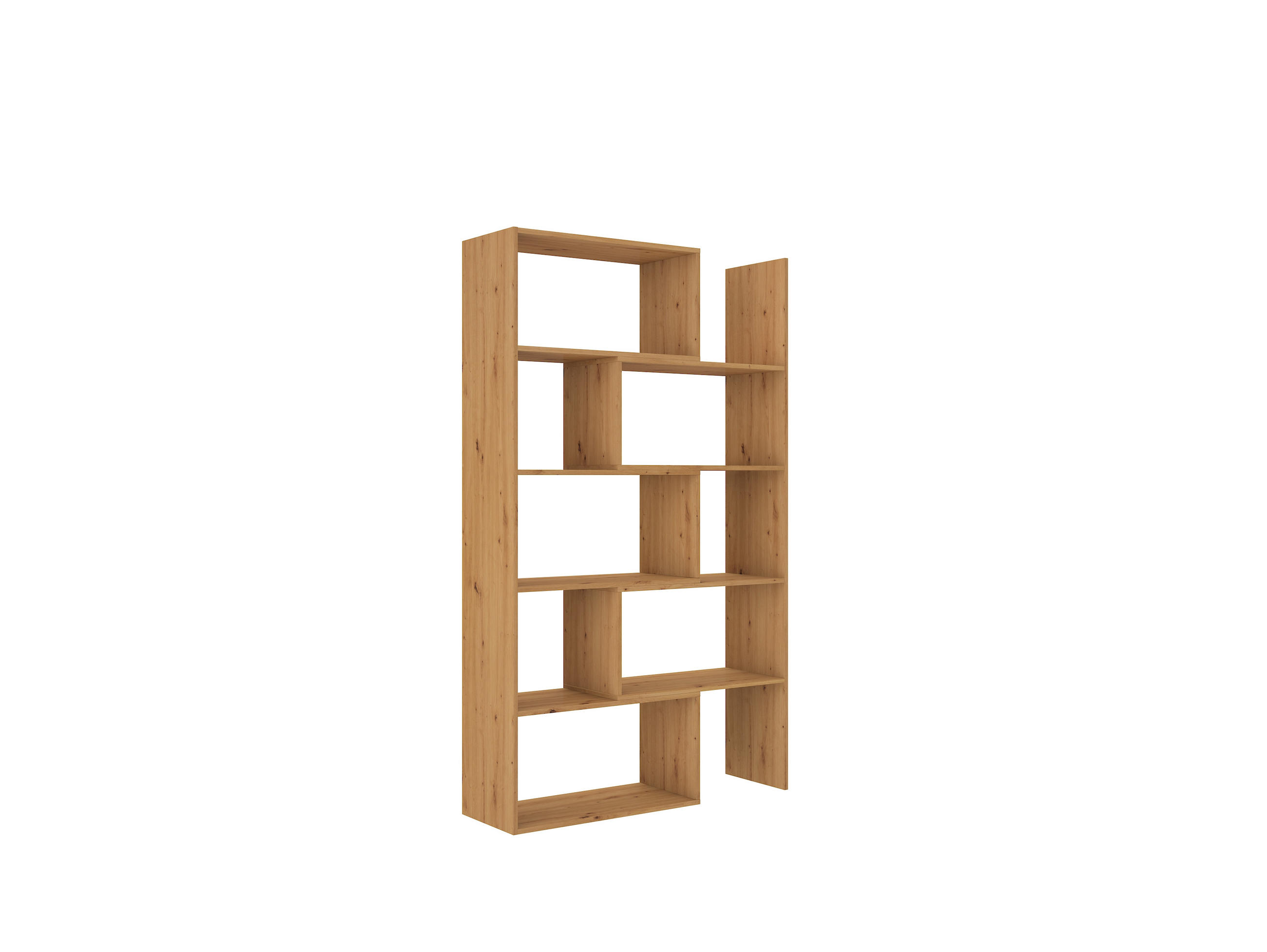 Meblini Regal Eiche Artisan 125x188x33 cm