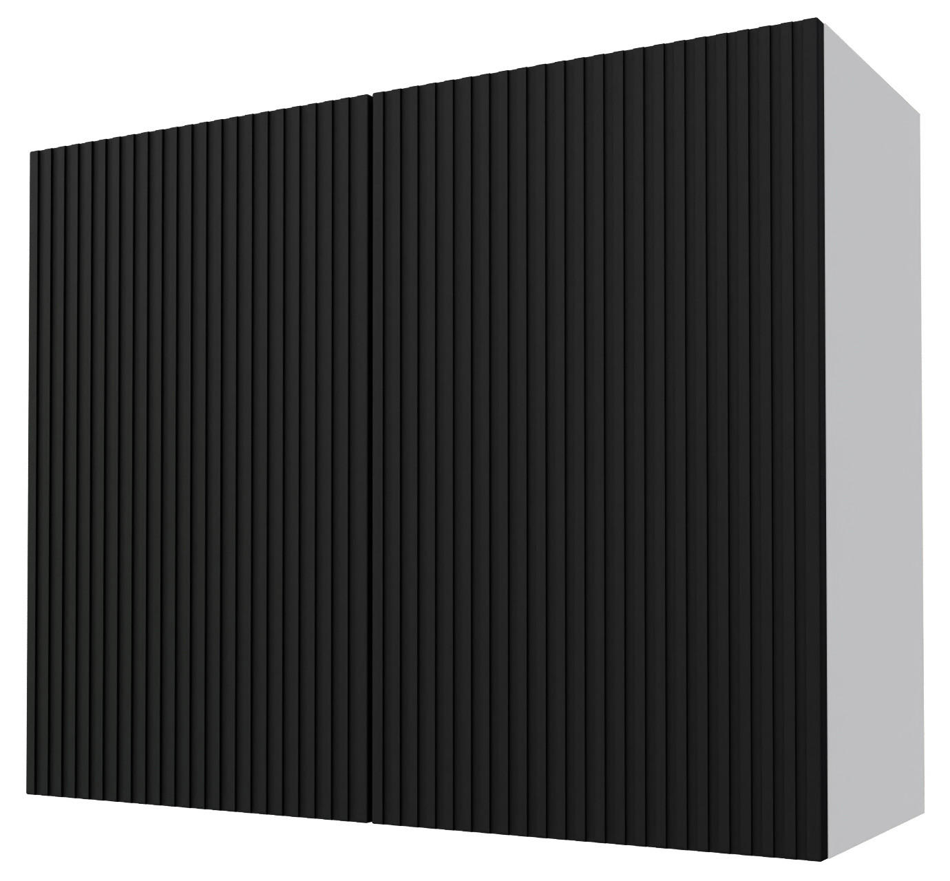 KÜCHENHÄNGESCHRANK Lamello W3/90 Schwarz Matt / Grau 90 / 32,5 / 72cm - Schwarz/Grau, Holz/Holzwerkstoff (90/72/32.5cm) - Feldmann-Wohnen