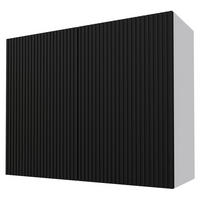 KÜCHENHÄNGESCHRANK Lamello W3/90 Schwarz Matt / Grau 90 / 32,5 / 72cm - Schwarz/Grau, Holz/Holzwerkstoff (90/72/32.5cm) - Feldmann-Wohnen