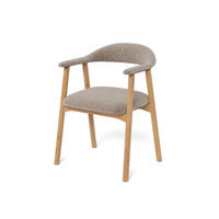 ARMLEHNSTUHL Hikari Komfort 2er-Set Graubeige - Greige, Holz/Textil (56/75.5/54cm) - Pillovely