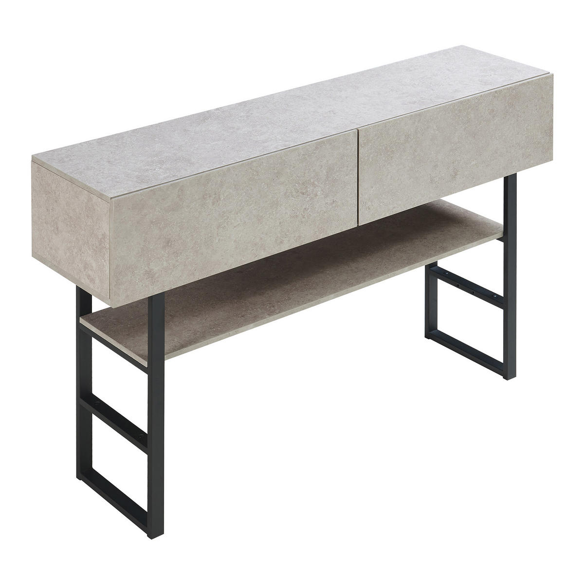 KONSOLENTISCH Varberg - Grau, Holzwerkstoff/Metall (30/120/75cm) - [en.casa]