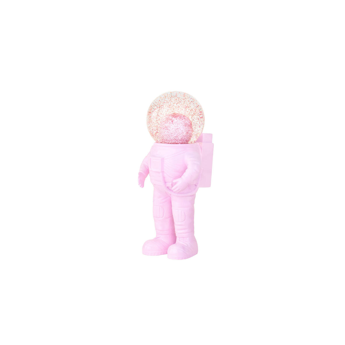 SCHNEEKUGEL Summerglobe The Astronauts Small, Glas / Polyresin, Pink, 13 cm - Rosa, Glas (6/13/5cm) - Donkey Products