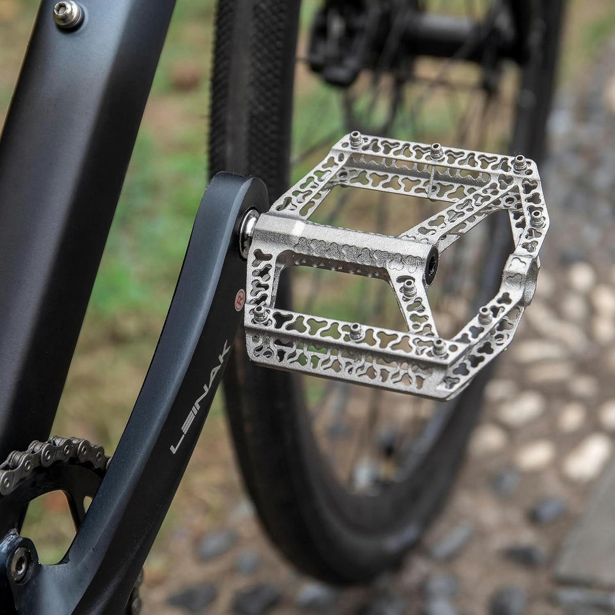 FAHRRADPEDALE Aluminium mit Reflektoren und 3 Lagern - Silberfarben, Metall (10.1/1.7/10.6cm)