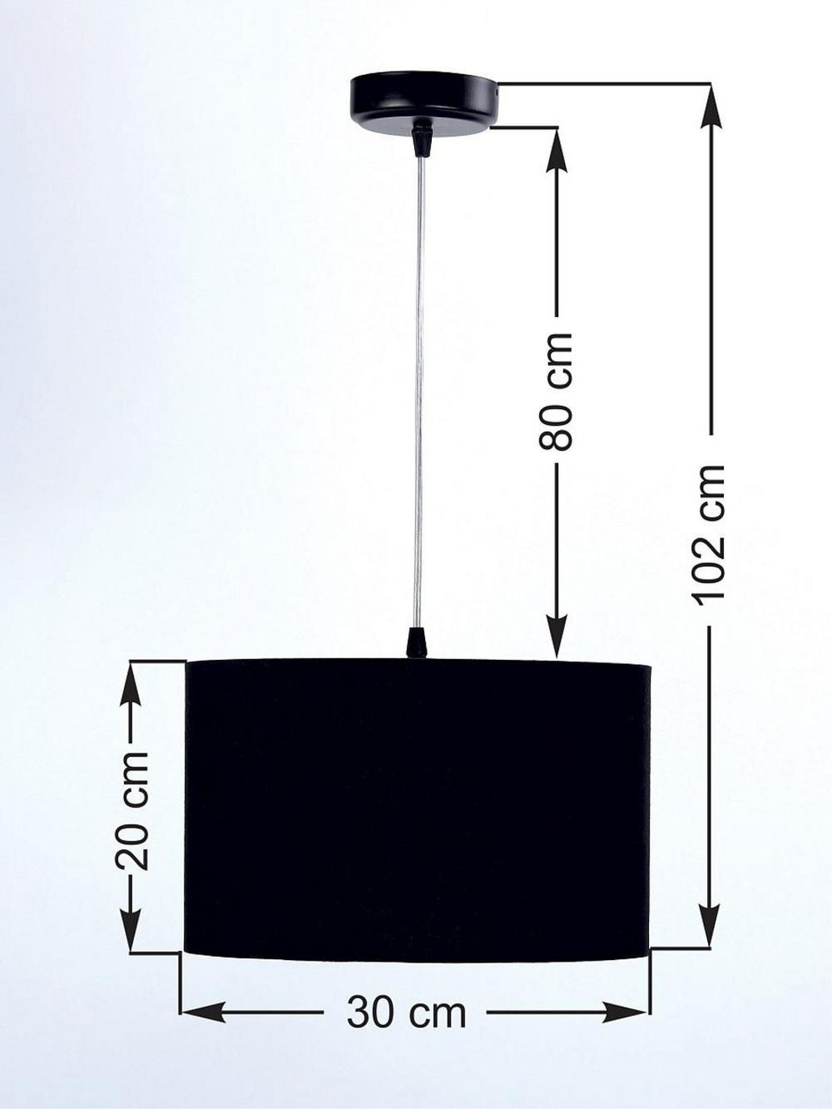 HÄNGELEUCHTE Grün 30/20 cm - Schwarz/Grün, Kunststoff (30/0.45/20cm) - ONZENO