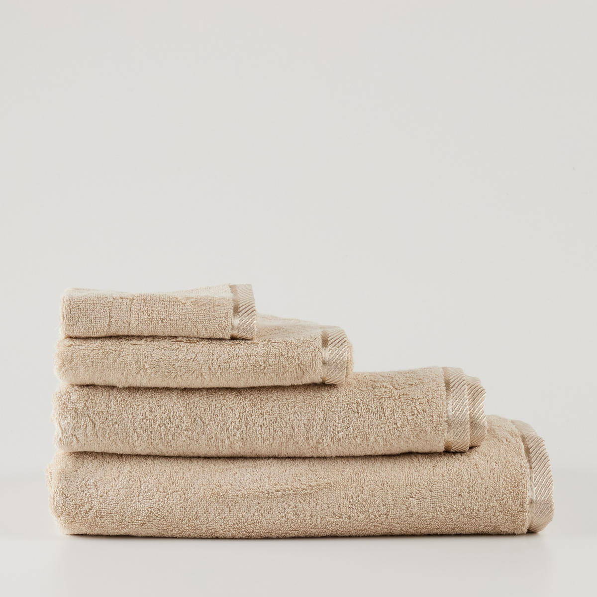 BADETUCH Bambo - Beige, Textil (100/150cm) - home&you