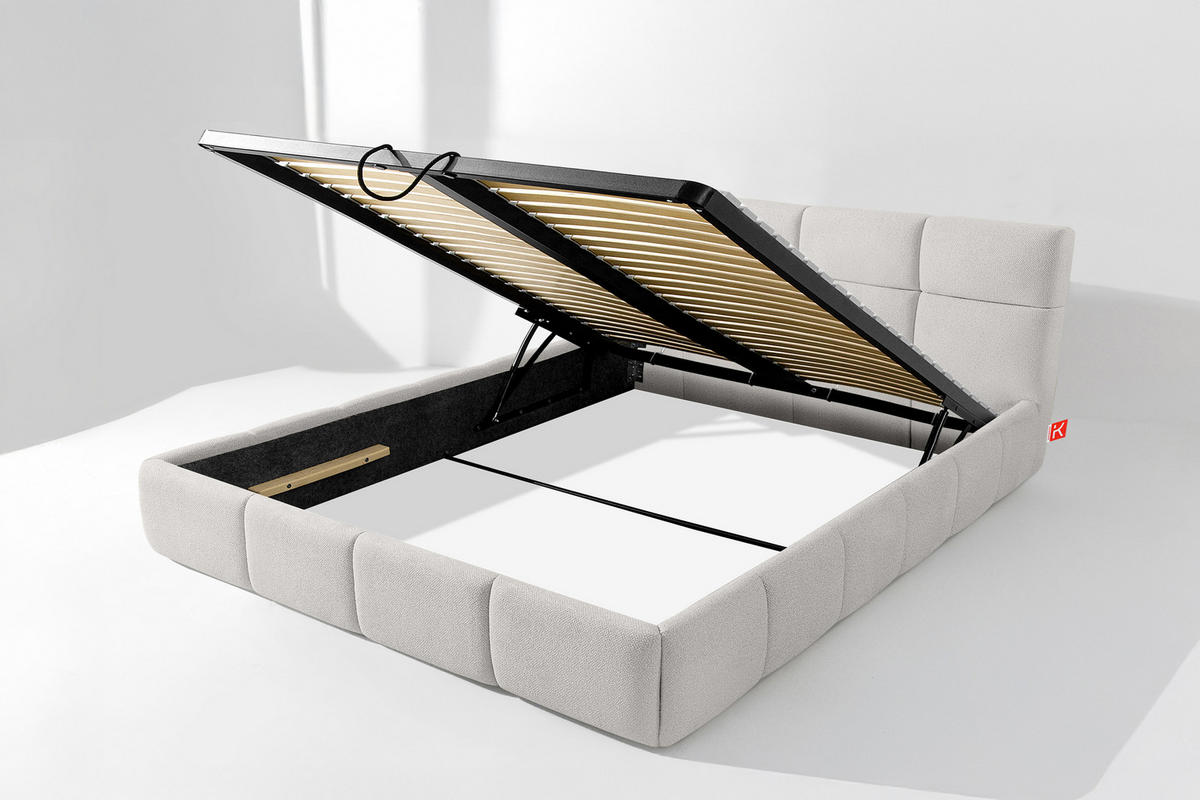 POLSTERBETT ALTOS, weiß - Weiß, Holz/Holzwerkstoff (180/200cm) - KONSIMO®