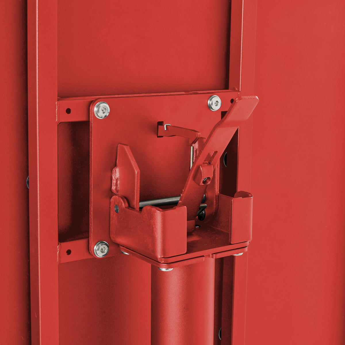 BISTROTISCH, Rot - Rot, Metall (70/70/72cm) - Oviala