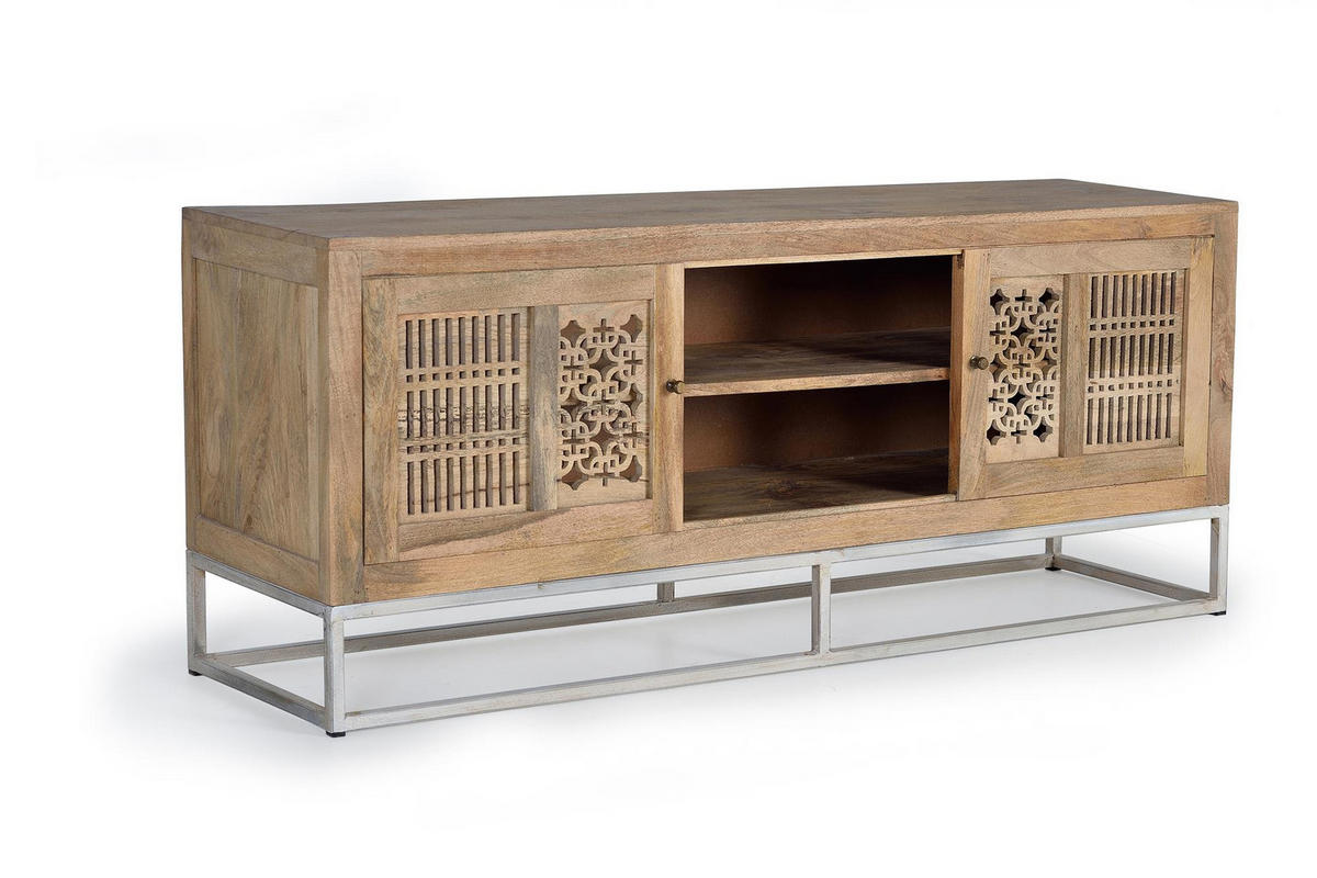 TV-SCHRANK aus Mangoholz - Braun, Holz (160/65/40cm) - Giner y Colomer