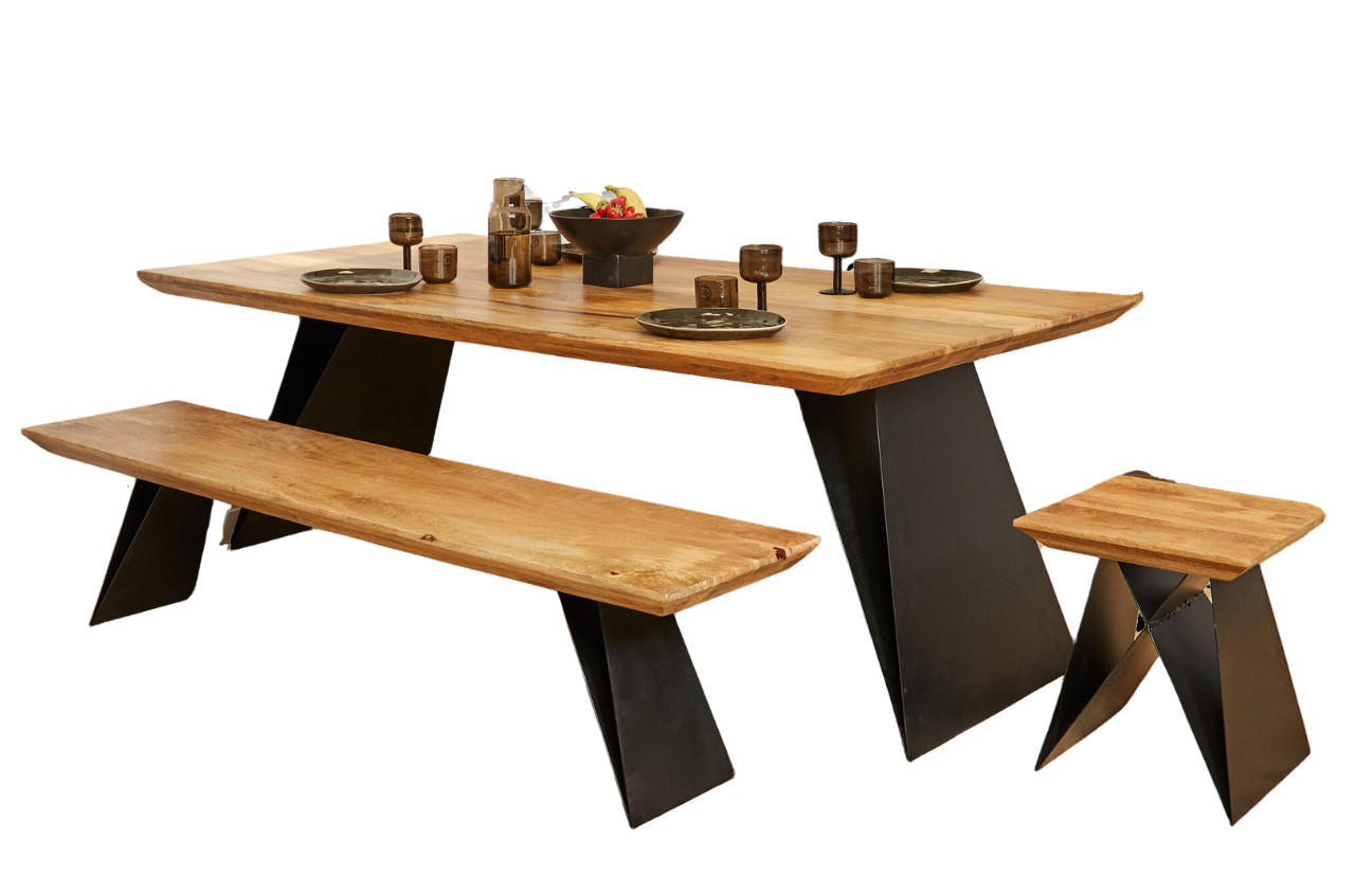 ESSTISCH High-Sense 200 cm X 100 cm Natur - Naturfarben, Holz (100/200/76cm) - Villa Möbel