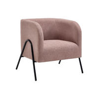 SESSEL - Textilstoff - Rosa - BLINODA - Pink, Textil (73/73.5/73cm) - Vente-Unique