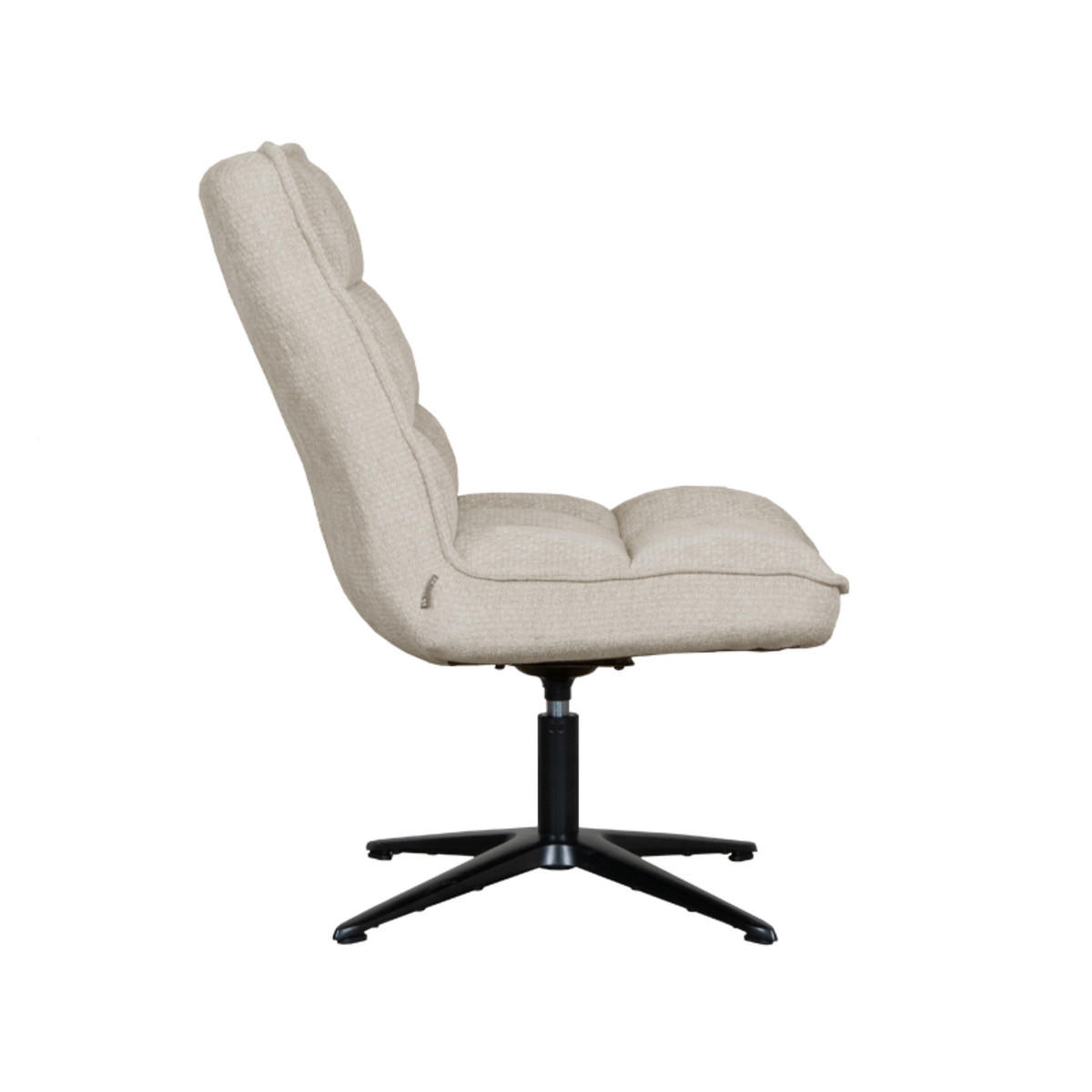 SESSEL Vince Beige 74/63/91 cm - Hellbraun, Textil (63/91/74cm) - LABEL51