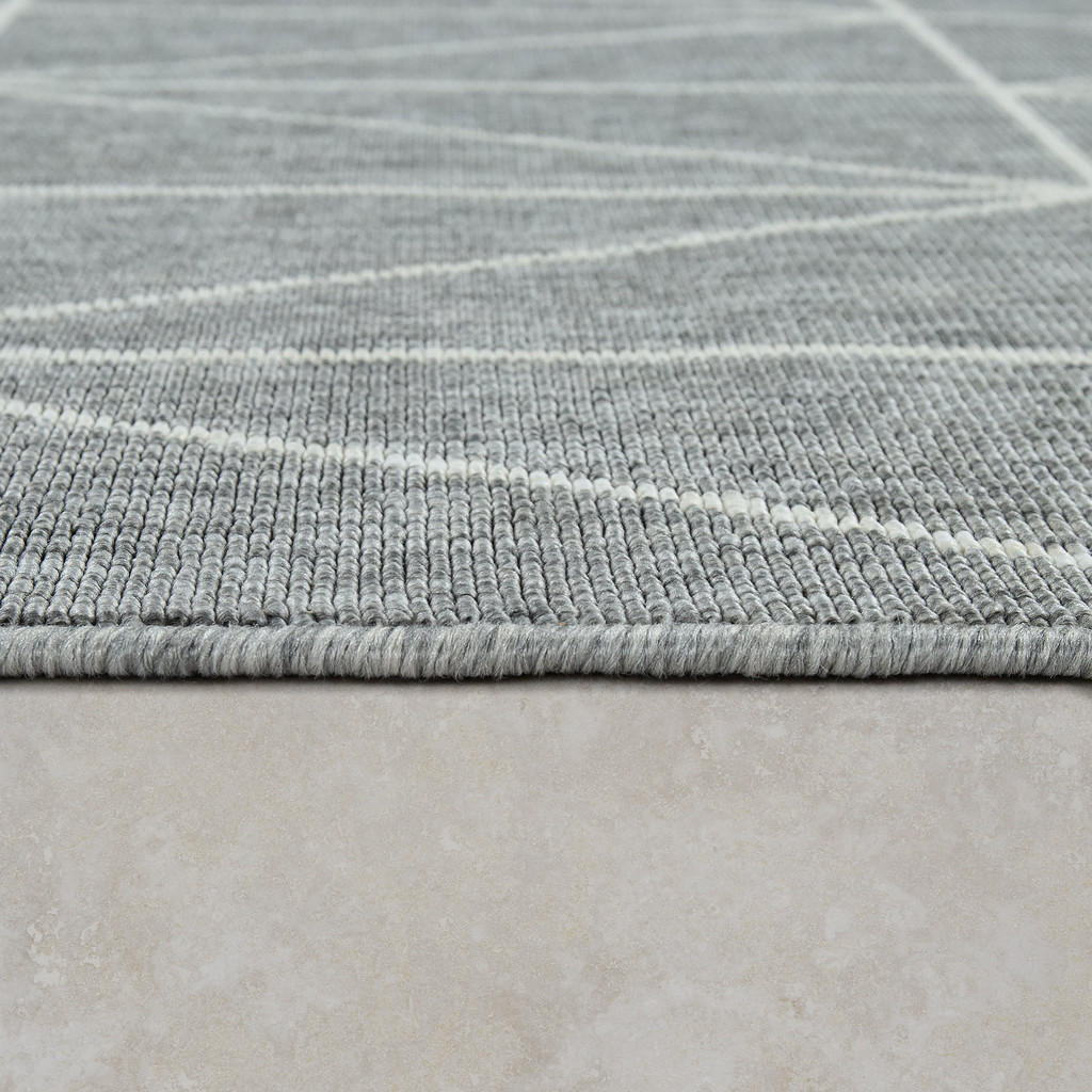 Thumbnail - Paco Home Outdoorteppich, Grau, Textil, Rechteckig, 200x290 cm, strapazierfähig, für Fußbodenheizung geeignet, Teppiche ...