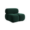 SESSEL Samt Stoff Grün - Blau/Dunkelgrün, Kunststoff/Textil (96/70/95cm) - LaMiaSofa