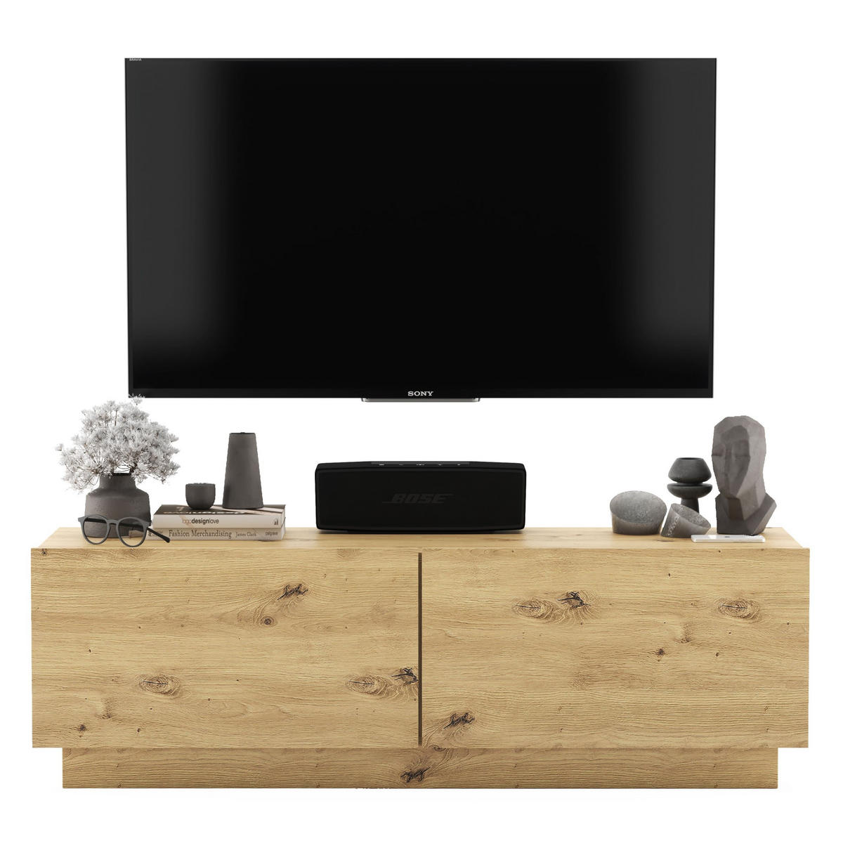 TV-SCHRANK Enjoy Eiche Artisan matt Loft 120 cm - Eiche Artisan, Holzwerkstoff (120/37/35cm) - Meble Lindner