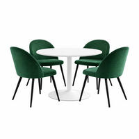 ESSGRUPPE 5-TLG. Carry Weiß, Grün - Weiß/Grün, Textil (110/74/110cm) - ebuy24