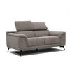 SOFA FIERO 2-Sitzer, taupe - Taupe/Schwarz, Holzwerkstoff/Textil (170/82/103cm) - Courtois Laville