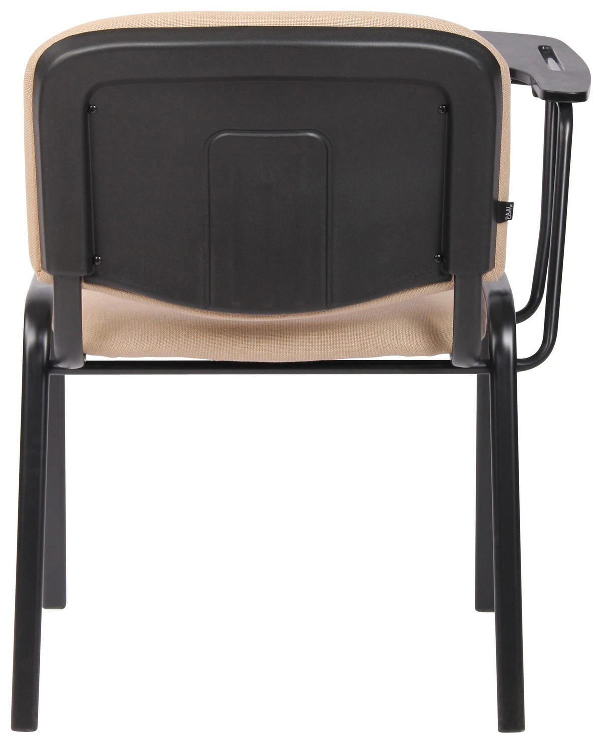 BESUCHERSTUHL 4er Set Stoff creme - Creme/Schwarz, Textil/Metall (53/81/71cm) - CLP