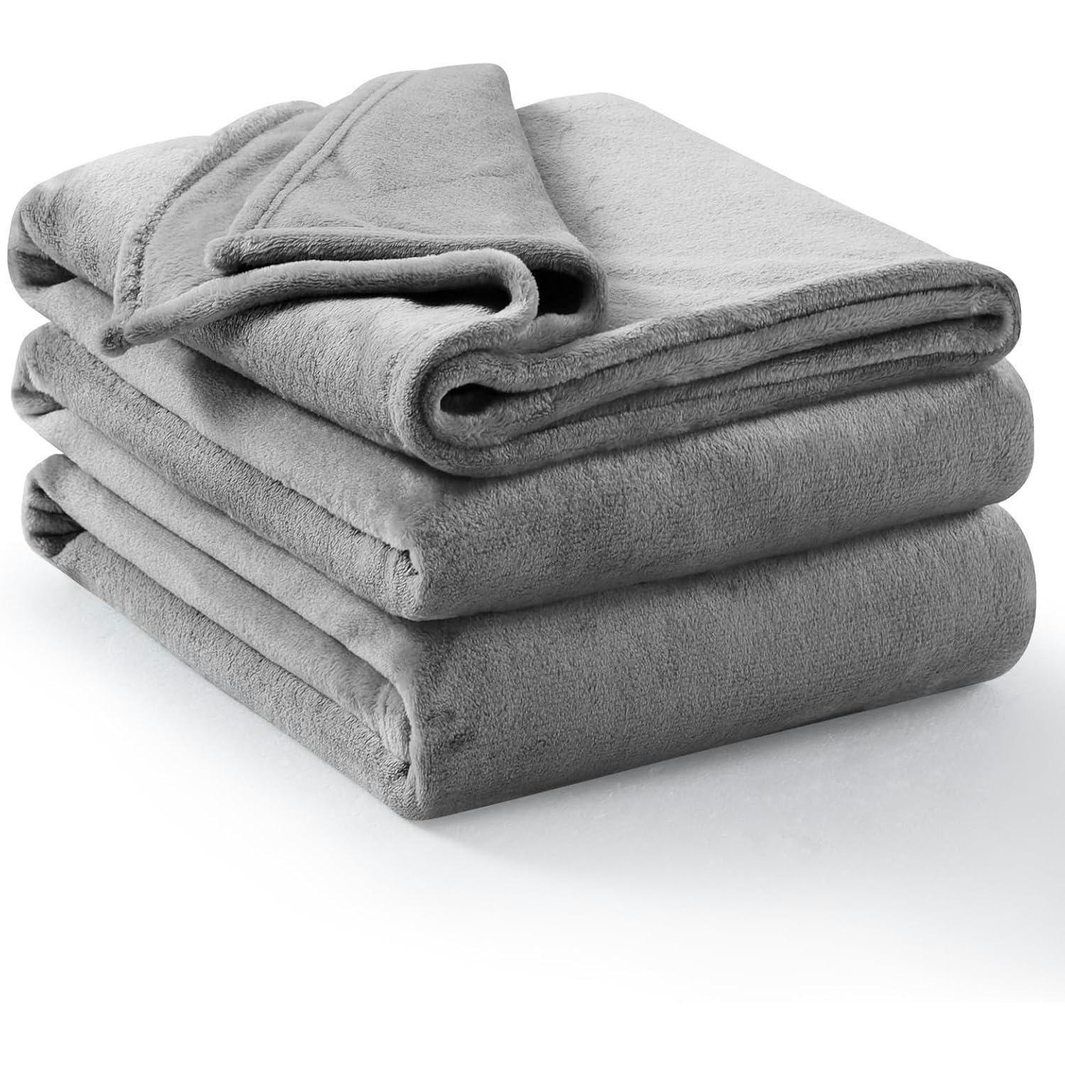 KUSCHELDECKE Flauschig 220 x 240 cm Grau - Grau, Textil (220/240cm)