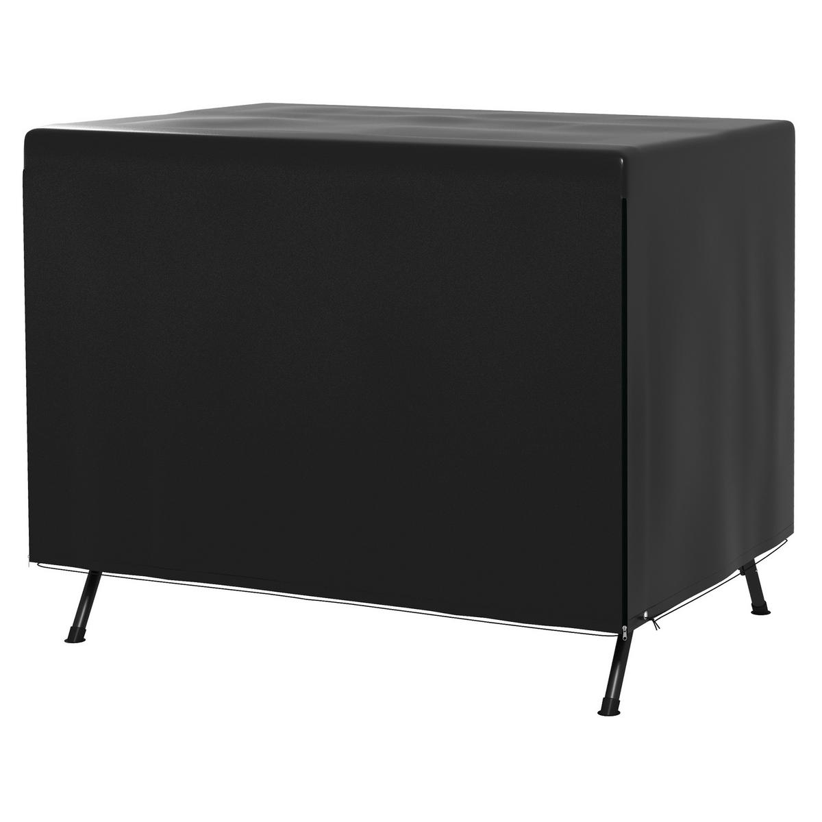 GARTENMÖBELABDECKUNG DE-07077 wetterfest, XL, für Hollywoodschaukel Schwarz - Schwarz, Kunststoff (155/150/215cm) - ComfortXL