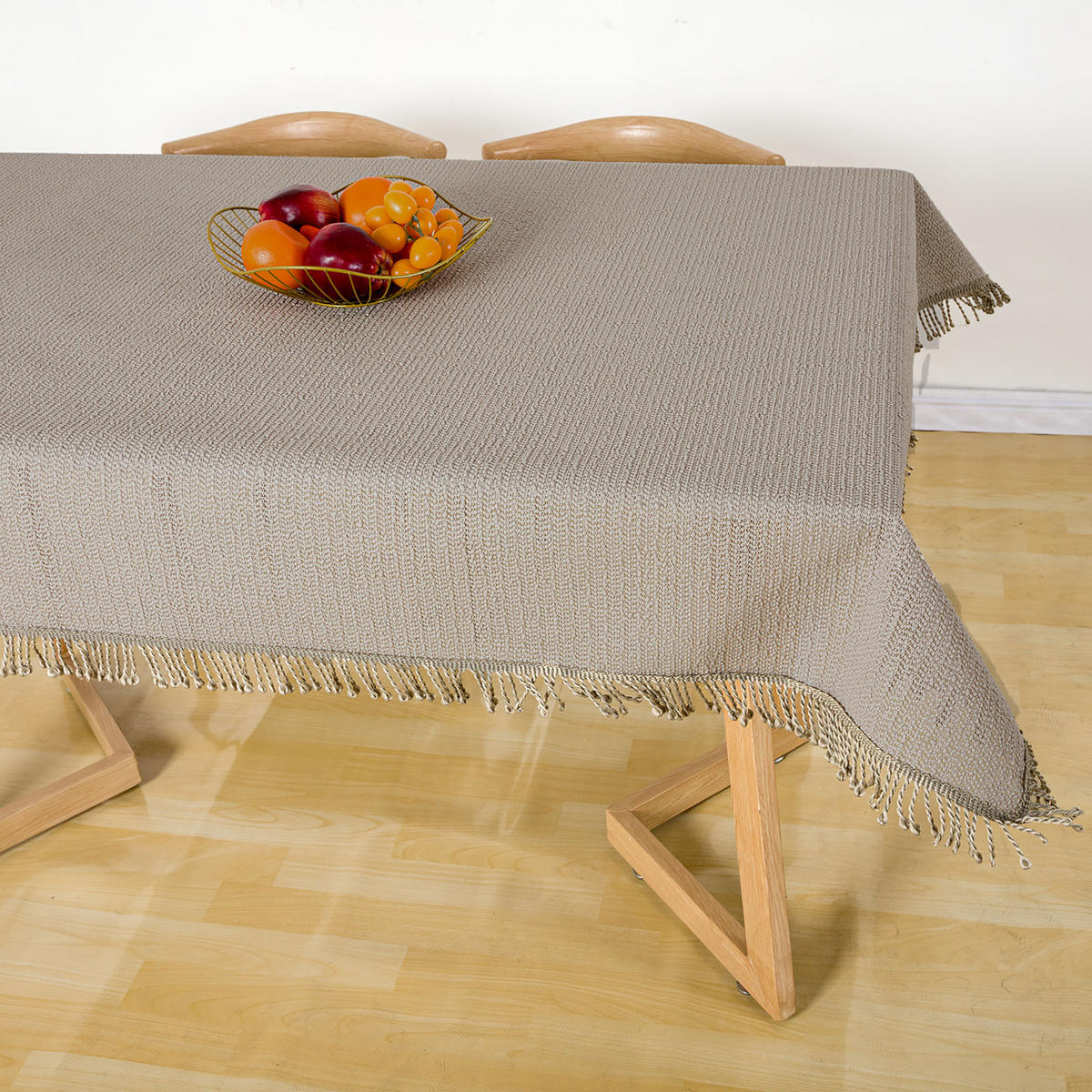 TISCHDECKE Gartentischdecke Beige 110x140 cm Weichschaum - Beige, Textil (110/140cm) - TiborTex