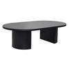 COUCHTISCH, schwarzes Holzeffekt - Schwarz, Holz (120/70/35cm) - Oviala