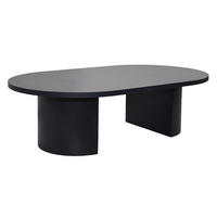 COUCHTISCH, schwarzes Holzeffekt - Schwarz, Holz (120/70/35cm) - Oviala