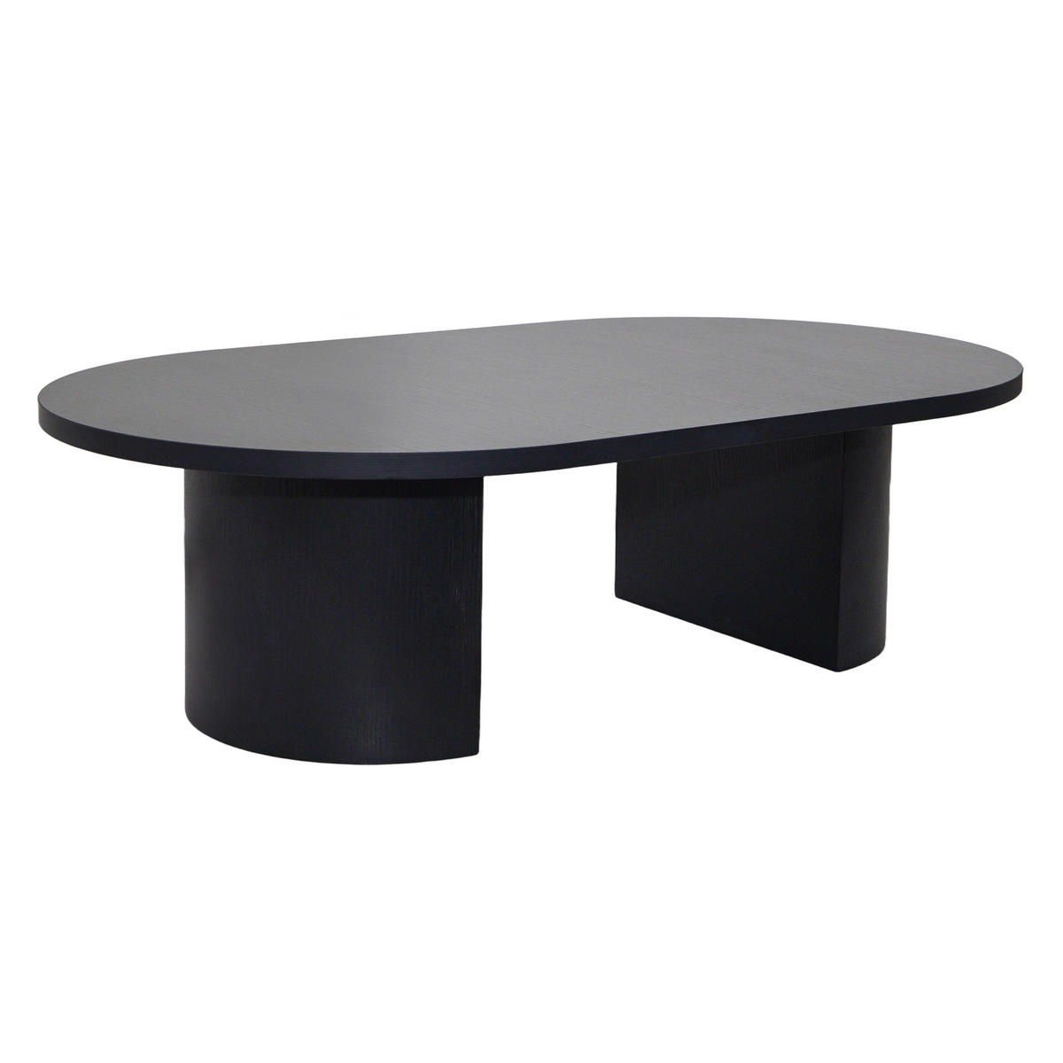 COUCHTISCH, schwarzes Holzeffekt - Schwarz, Holz (120/70/35cm) - Oviala