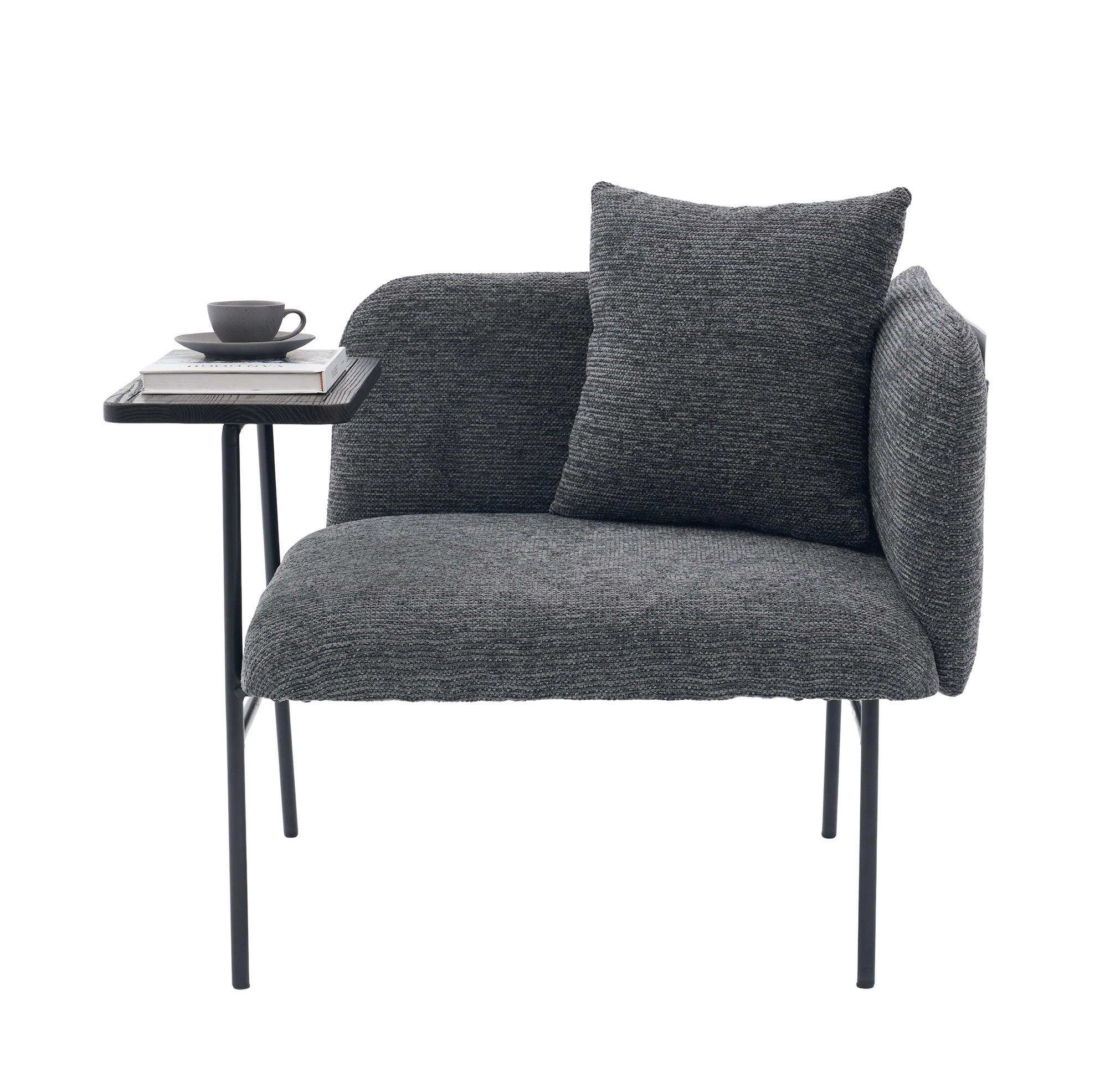 Okwish Sessel Dunkelgrau 72x71x86 cm