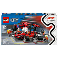 KLEMMBAUSTEINE F1 Pit Stop Ferrari City Sportwagen - Blau, Kunststoff (6/19/35cm) - Lego