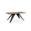 COUCHTISCH Aria Chicago Concrete Dunkelgrau / Schwarz 120 / 60 / 48cm - Dunkelgrau/Schwarz, Holz/Holzwerkstoff (60/120/48cm) - Feldmann-Wohnen