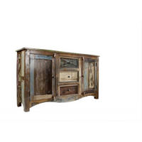 SIDEBOARD Altholz 150x38x85 mehrfarbig lackiert NATURE OF SPIRIT #05 - Multicolor, Holz (150/85/38cm) - Massivmoebel24