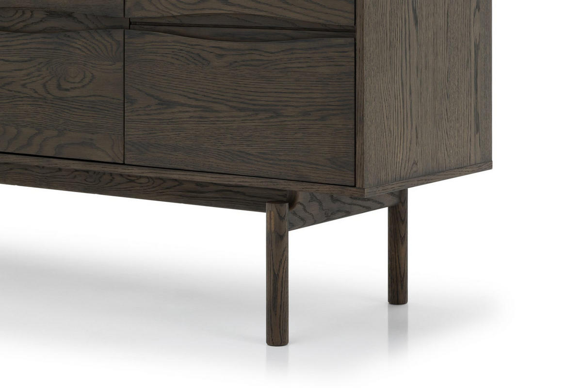 SIDEBOARD Celeste, Braune Massiveiche - Braun, Holz (45/82/150cm) - WOODEK