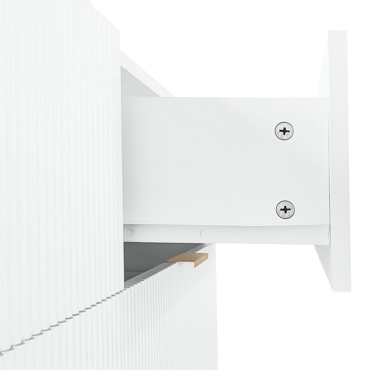 SIDEBOARD Weiß 120/40/77 cm - Weiß, Holzwerkstoff (40/77/120cm) - Urban Meuble