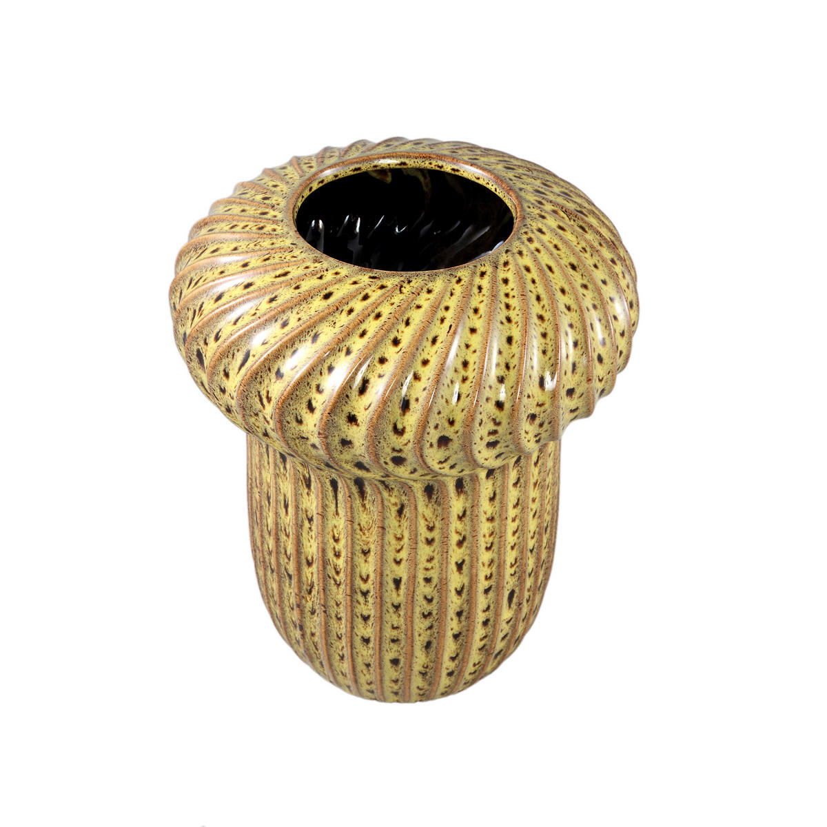 TOPF Sindi Gelb 25/25/30cm - Gelb, Keramik (30cm) - PTMD Collection