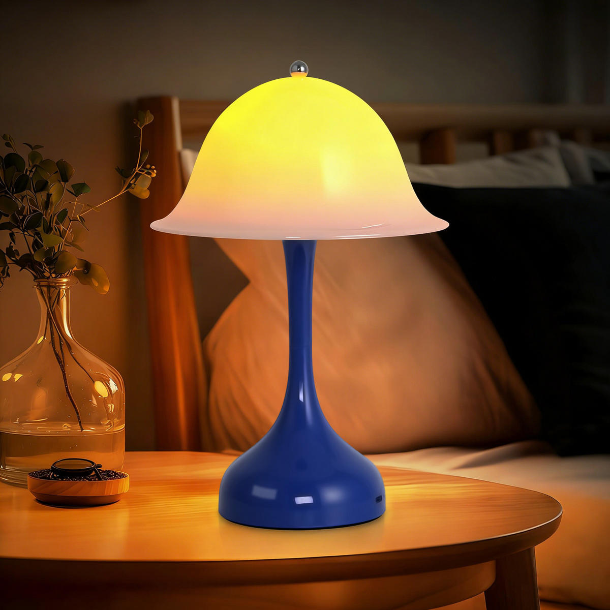 LED-TISCHLEUCHTE BRUNO Ⅲ 25/9/16 cm - Blau, Metall (25/9/16cm) - Nettlife