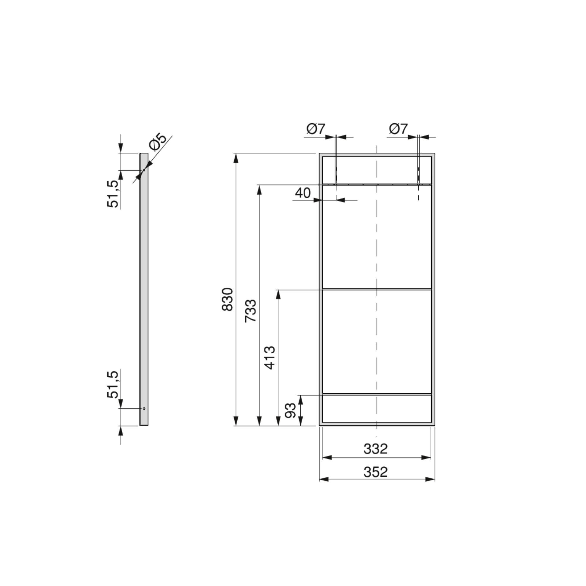 REGALRAHMEN Lader, Set, Höhe 830mm, Stahl, Schwarz lackiert - Schwarz, Metall (0.5/83/35.2cm) - EMUCA