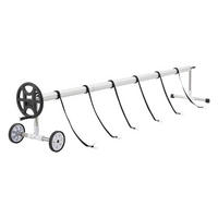 AUFROLLER Amorgo - Silberfarben/Schwarz, Kunststoff/Metall (56cm) - [en.casa]